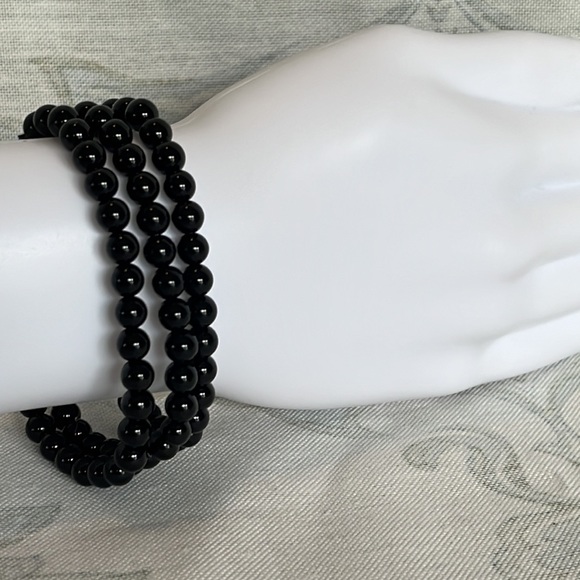 Jewelry - Black Agate Bead Bracelets 3